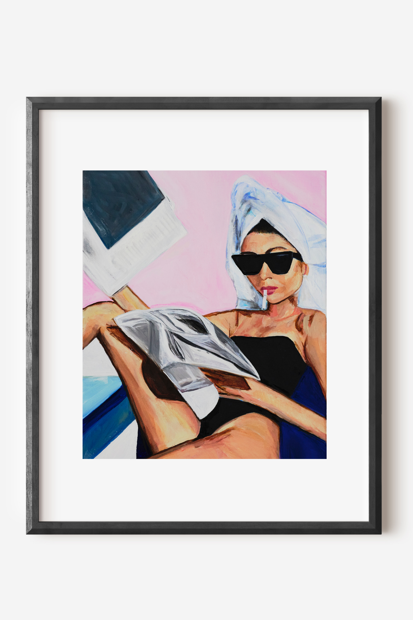 Framed "Morning Routine", 8" x 10"