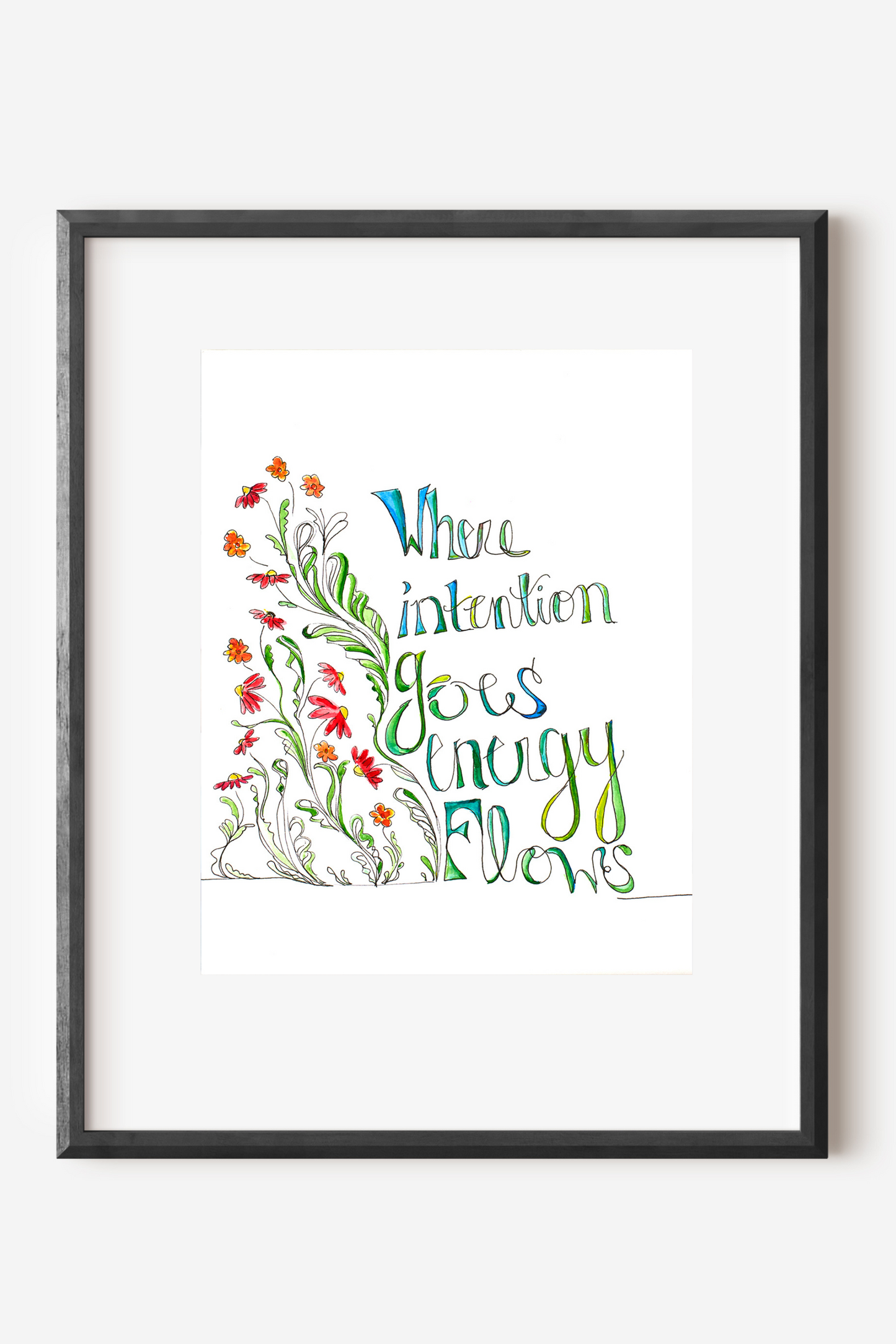Framed "Energy Flows", 8" x 10" (Copy)