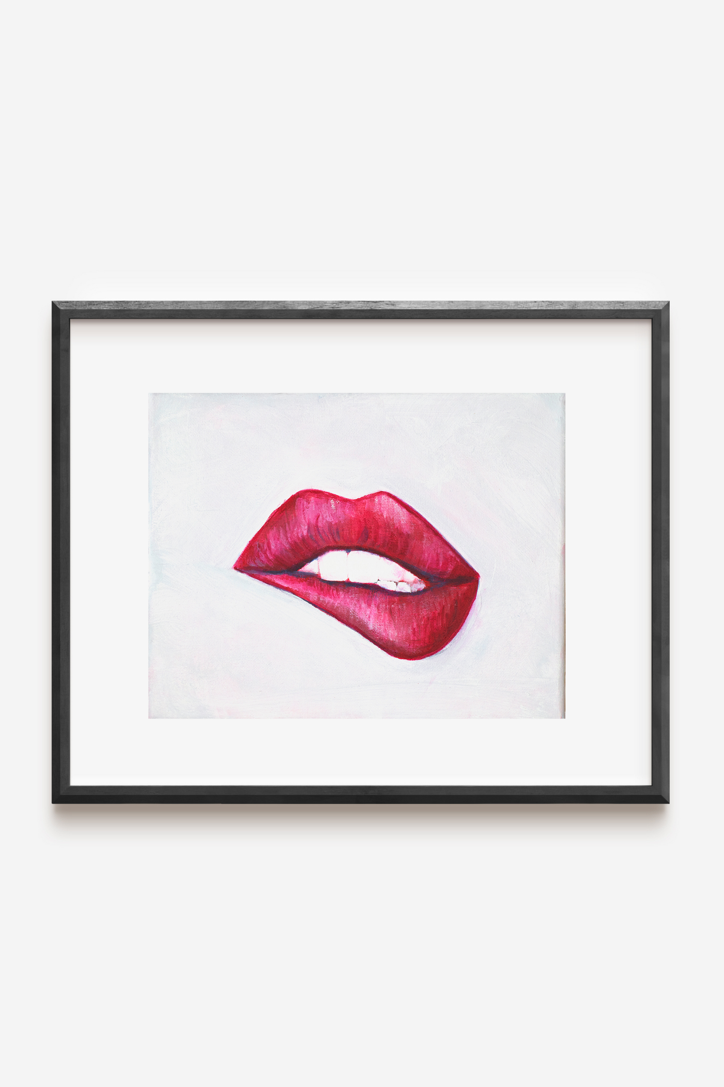 Framed "Lip Service", "8 x 10"